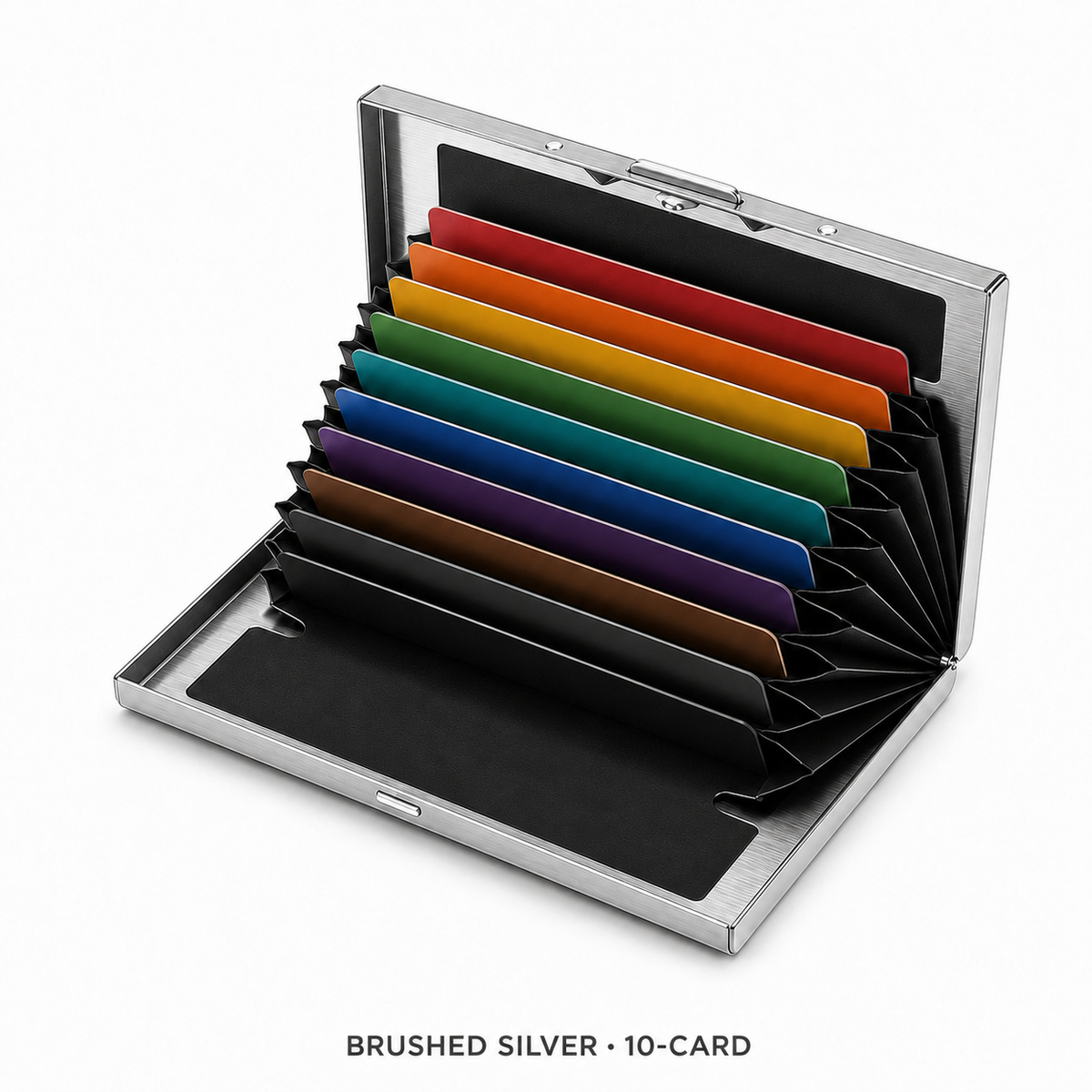 π₯RFID-Blocking Stainless Steel Card Wallet β Organized, Secure & Pocket-Ready π
